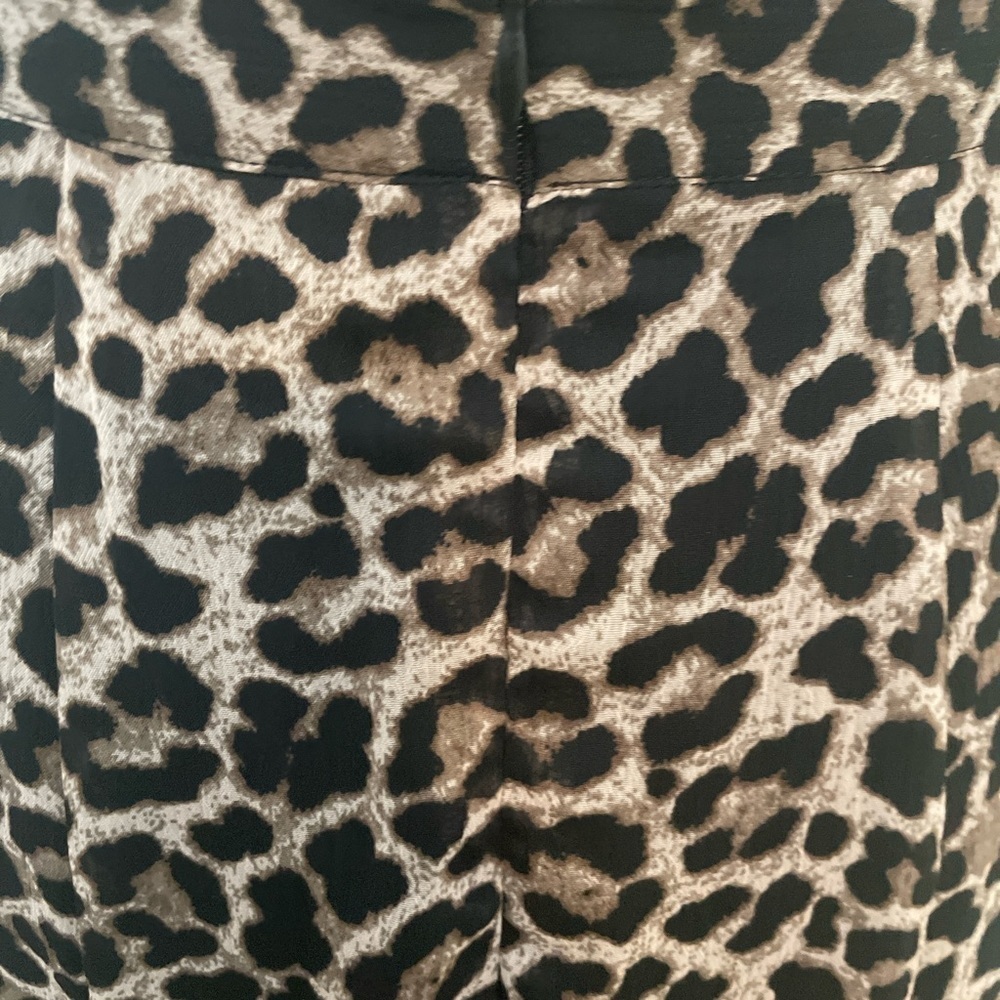 Fair Lady Vintage European Leopard Animal  Print Lined Maxi  Skirt Size 10P - Picture 5 of 8
